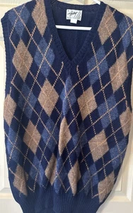 Chaleco Argyle Alpaca San Francisco Hallet Para Hombre Grande - Imagen 1 de 4