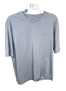 Greg Norman Shirt Mens Large Gray Shark Logo Casual Short Sleeve Golf Tee - Picture 1 of 5