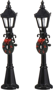 2Pcs 1:12 Dollhouse Miniature Street Lights Mini Street Lamps Post Lights Pathwa - Picture 1 of 12