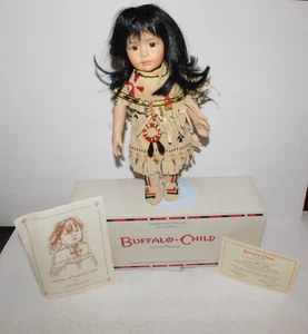 BONITA MUÑECA NATIVA AMERICANA NIÑO BÚFALO COLECCIÓN GEORGETOWN 13" CON CAJA - Imagen 1 de 8
