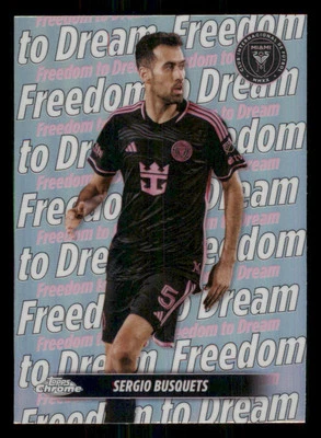 2024 Topps Chrome MLS Team Tags #TT1 Sergio Busquets - Image 1 of 2