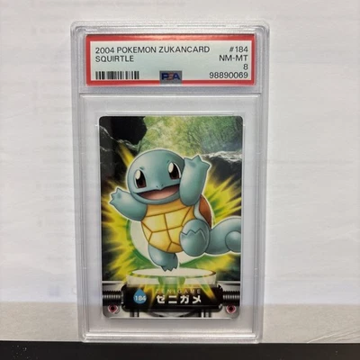 2004 Pokémon Carddass Zukan Squirtle #184 PSA 8 - Image 1 of 2