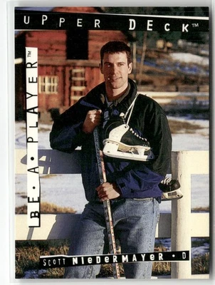 1994-95 UPPER DECK BE A PLAYER #R37 SCOTT NIEDERMAYER NEW JERSEY DEVILS - Image 1 of 2