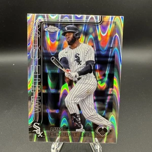 2025 Topps Chrome Luis Robert Jr. Raywave Refractor #117 White Sox - Picture 1 of 2