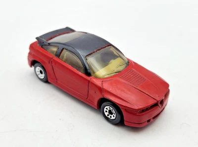 Vintage 1991 Matchbox MB15 H2 Diecast 1/56 Scale Red & Black Alfa Romeo - Image 1 of 4