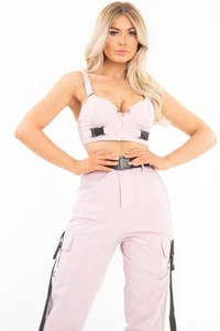 BABY ROSA UTILITY SCHNALLE BRALET UND HOSE SET - AAIRA - Bild 1 von 7