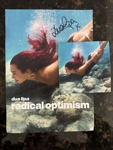 Dua Lipa Radical Optimism Signed Poster And Alt Artwork Cd - Picture 1 of 2
