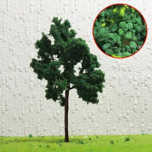 20pcs O Scale Deep Green Model Roadside Trees 1:50 11cm Mini Diorama D11054 - Picture 1 of 6