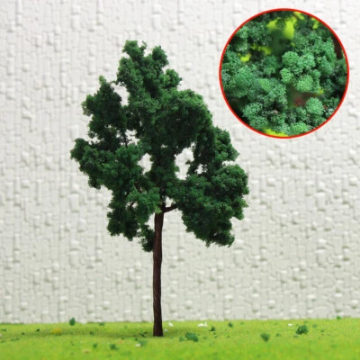 20pcs O Scale Deep Green Model Roadside Trees 1:50 11cm Mini Diorama D11054 - Image 1 of 4