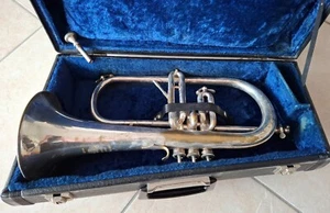 Pre-Owned Antoine Courtois Paris Bb Flugelhorn No.7420 - 1950’s - Picture 1 of 18