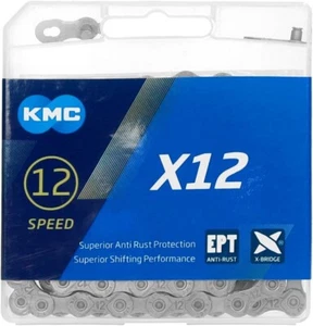 KMC X12 EPT cadena antióxido - 12 velocidades - 126L - plata oscura - Imagen 1 de 3