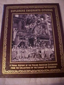 Explorers Emigrants Citizens Easton Press Leather HB Book Italian American - Bild 1 von 8