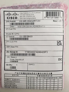 Cisco (UCS)- HX-MR-X64G2RT-H 64GB Cisco DDR4 Replacement Memory(New)  - Picture 1 of 4