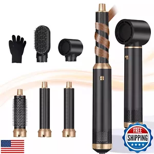 HOT Hair Blow Dryer Volumizer Straightener Curler Comb Hot Air Brush 5 in 1 NEW - Picture 1 of 15