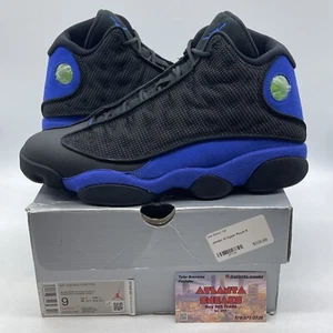 Size 9 - Jordan 13 Retro Hyper Royal 2020 Black Blue Suede Leather (414571-040) - Picture 1 of 8