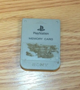 Genuine Sony (SCPH-1020) Gray Memory Card For PlayStation Gaming System - Picture 1 of 4