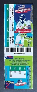 Boleto de colección 1999 ALDS Juego 2 Medias Rojas de Boston vs Indios de Cleveland 7/10/99 - Imagen 1 de 1