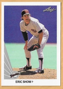 ERIC SHOW SAN DIEGO PADRES #115 - HOJA CASI NUEVA - MONTADA 1990 - Imagen 1 de 2