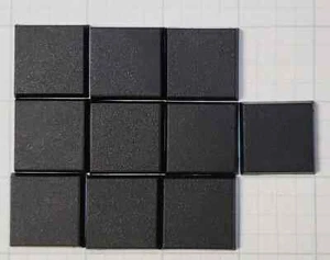 Warhammer Viejo Mundo Enanos Bits Peleadores y Truenos 25mm Bases Cuadradas x10 - Imagen 1 de 2