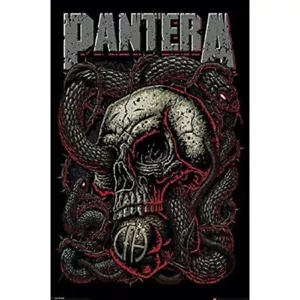 PANTERA SNAKES AND SKULL POSTER NEW 24x36 FREE SHIPPING - Picture 1 of 1