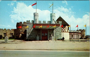 OLEAN, NEW YORK - CASTLE RESTAURANT - VINTAGE POSTCARD - Picture 1 of 2