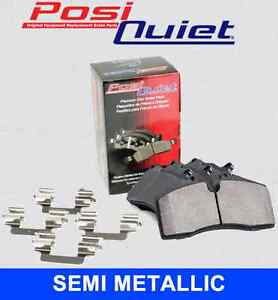 FRONT SET Posi Quiet Semi Metallic Brake Disc Pads (+ Hardware Kit) 104.02190