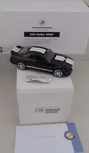 Franklin Mint 2007 Shelby GT500 Limited Edition Black 1/24 Diecast Car w/Box - Picture 1 of 8