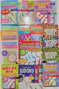 Kappa PAPP Large Print  Word-Finds, Word Hunt, Crosswords Puzzle Books You Pick! - Imagen 1 de 185