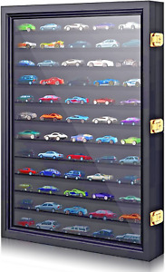 1:64 Scale Die-Cast Display Case - Acrylic Door, Storage Cabinet, Black 