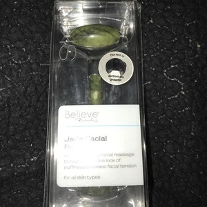 Jade Facial Roller Face Reduce Puffing Facial Massage Tool Double Ended - Zdjęcie 1 z 7