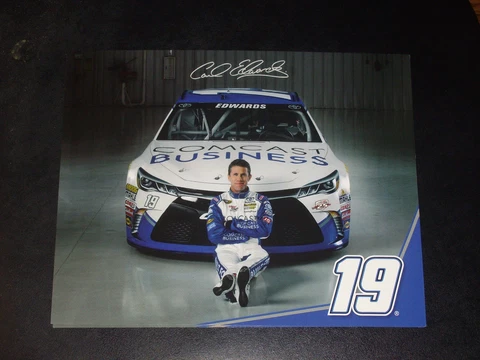 2016 CARL EDWARDS #19 COMCAST BUSINESS NASCAR POSTCARD Cover