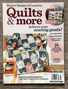 Better Homes & Gardens Quilts & More Spring 2022 Magazine Sewing Goals Declutter - Bild 1 von 5