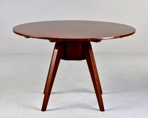 Mid Century Round Mahogany Dining Table Cover