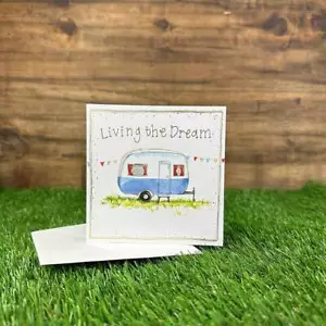 Blank Card Caravan Living The Dream - Picture 1 of 1