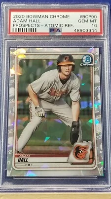 Adam Hall - 2020 Bowman Chrome Atomic Refractor  PSA 10   - Image 1 of 2