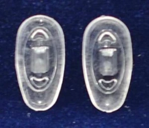 Nose pad Push-On 17mm Tear drop Silicone 25 Pairs #NP637 - Picture 1 of 3