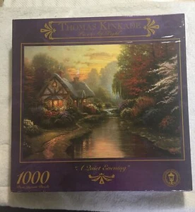 New JIGSAW PUZZLE THOMAS KINKADE - “ A Quiet Evening” - 1000 PIECES CEACO USA - Picture 1 of 3