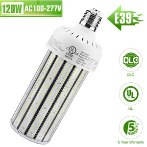 UL 120W LED Corn Light Bulbs Replace 300W MH/HID/CFL Warehouse High Bay Lamp E39 - Picture 1 of 10