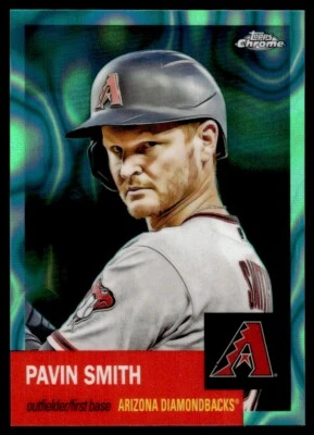 2022 Topps Chrome Platinum  Aqua Lava Pavin Smith /299 Arizona Diamondbacks #107 - Image 1 of 2