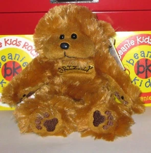 BEANIE KIDS GRIZZLY THE BEAR , PREMIER EXCLUSIVE ( RETIRED ) * BRAND NEW* - Picture 1 of 1