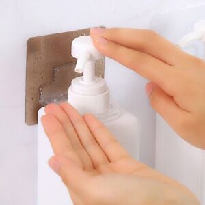 Suction Cup Rack Shower Gel Shampoo Soap Liquid Wall Mount Holder Bathroom Shelf
