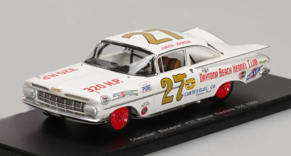 1/43 CHEVROLET BISCAYNE #27 WINNER DAYTONA 500 1960 SPARK S2907 RARE - Immagine 1 di 1