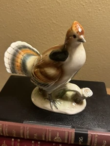 Vintage Fine China Ruffed Grouse Porcelain Figurine w/ Orig Japan Tag 2586 - Picture 1 of 4