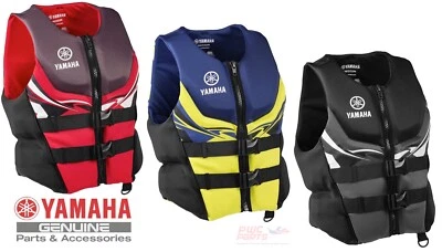 YAMAHA Neoprene USCG Approved Life Vest Jacket BLACK RED BLUE ALL SIZE MAR-22VNE