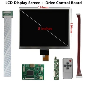 Placa de control de controlador de monitor de pantalla 4:3 IPS de 8 pulgadas 1024*768 para PC Raspberry Pi - Imagen 1 de 5