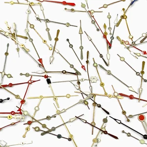 25 Second Hands Fancy Tip Painted Watch Part Steampunk Art Watchmaker Lot Repair - Photo 1 sur 6