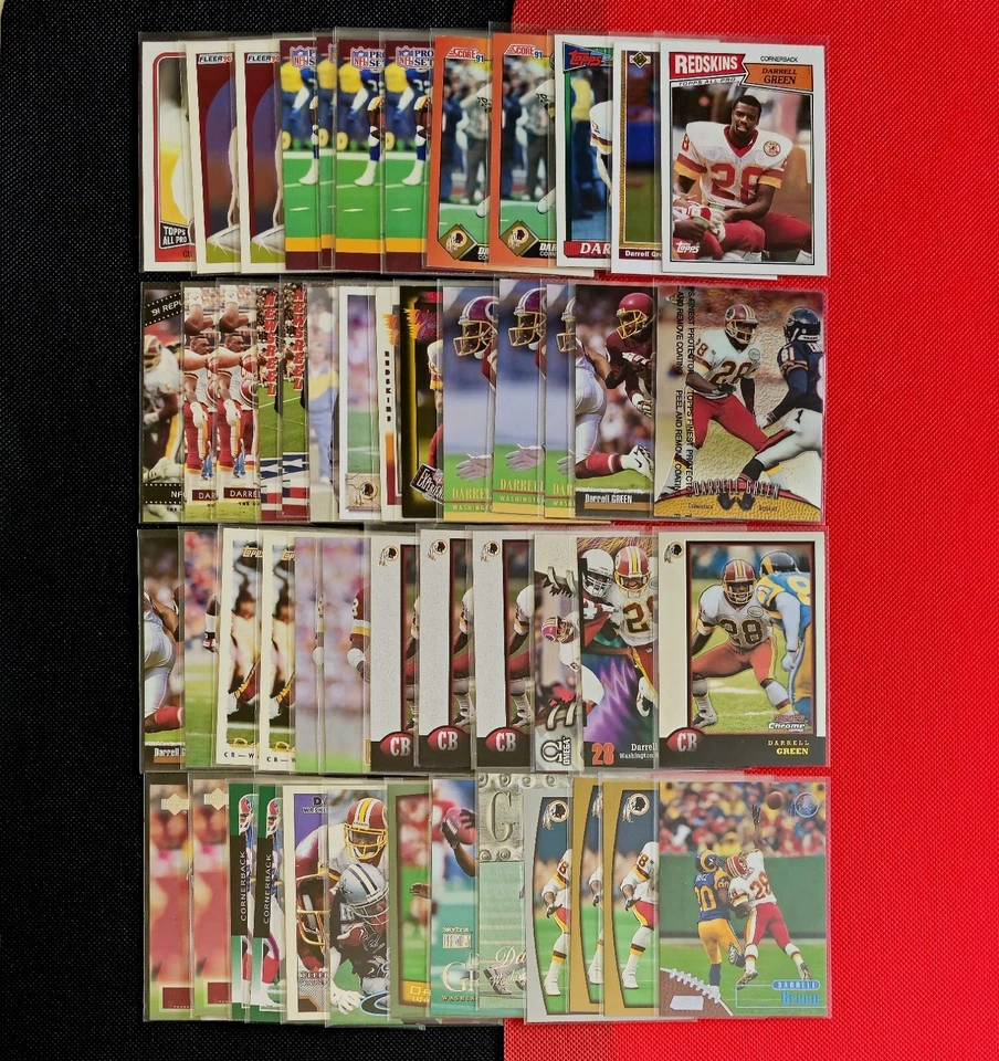 Darrell Green Inserts Premiums Base Pick Your Card & $ave Washington Redskins - Image 1 of 1