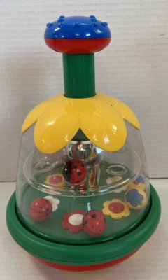 Juguete giratorio Chicco Push Down 0735 Daisy Ladybug Butterfly *usado* Foto 1 de 4