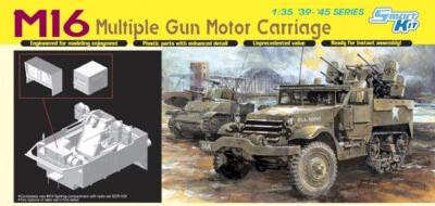 M16 Multiple Gun Motor Carriage 1:3 5 Plastic Model Kit Dragon Models - Image 1 of 3