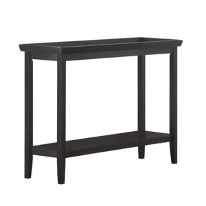Convenience Concepts Standard Console Table 24" Rectangle Wood w/ Storage Black - Picture 1 of 5